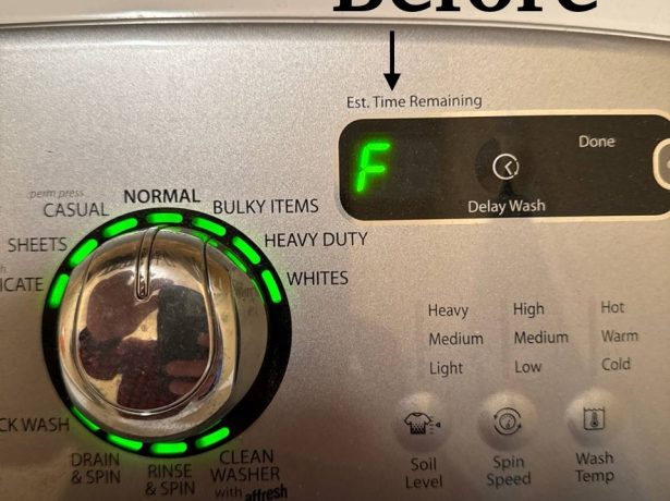 Fix Washer that Gives You "F" Error