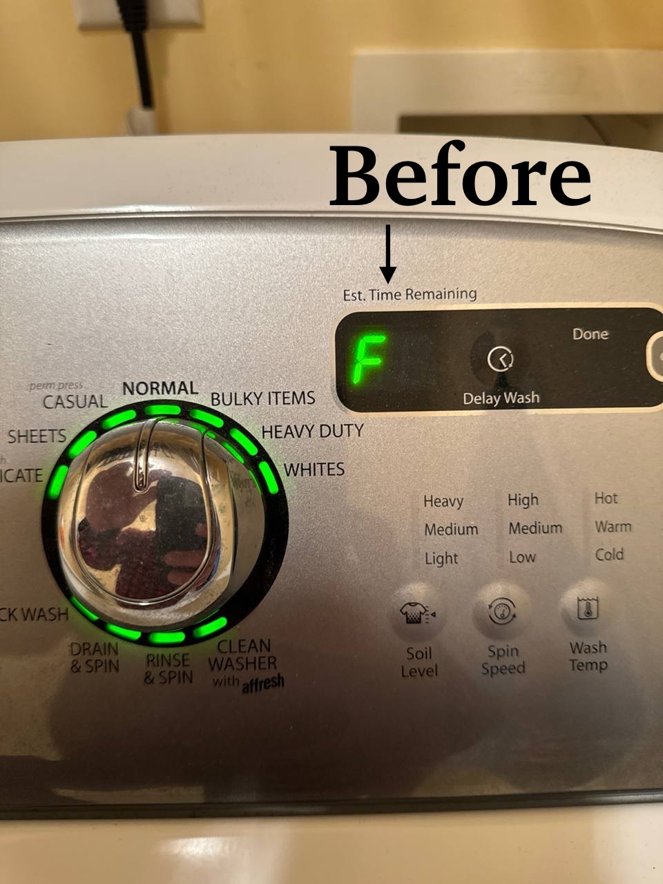 Fix Washer that Gives You “F” Error